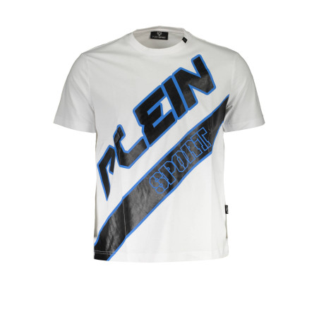 PLEIN SPORT WHITE MEN&39S SHORT SLEEVE T-SHIRT