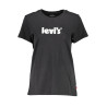 LEVI'S T-SHIRT MANICHE CORTE DONNA NERO