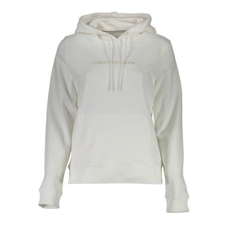 CALVIN KLEIN FELPA SENZA ZIP DONNA BIANCO