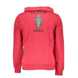 CAVALLI CLASS FELPA SENZA ZIP UOMO ROSSO