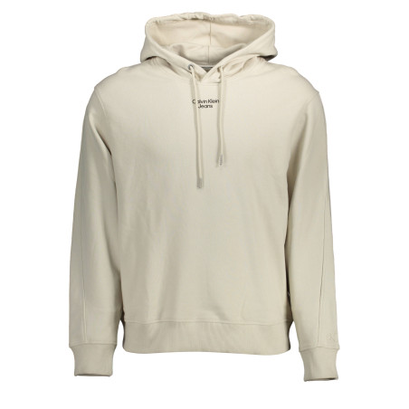 CALVIN KLEIN FELPA SENZA ZIP UOMO BEIGE