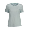 GUESS JEANS T-SHIRT MANICHE CORTE DONNA AZZURRO