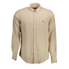 HARMONT &amp BLAINE MEN&39S BEIGE LONG SLEEVE SHIRT