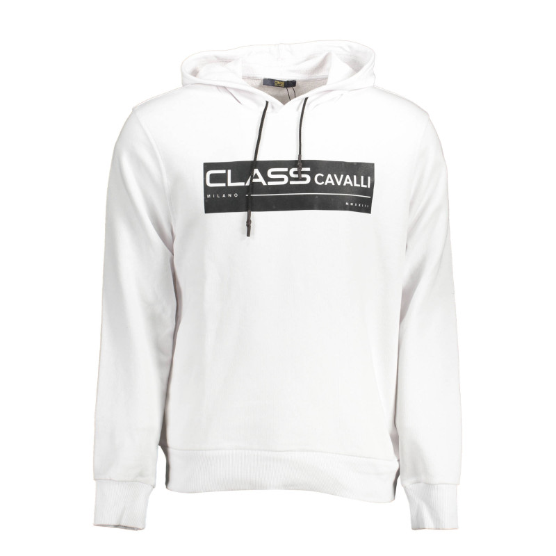 CAVALLI CLASS SWEATSHIRT WITHOUT ZIP MAN WHITE