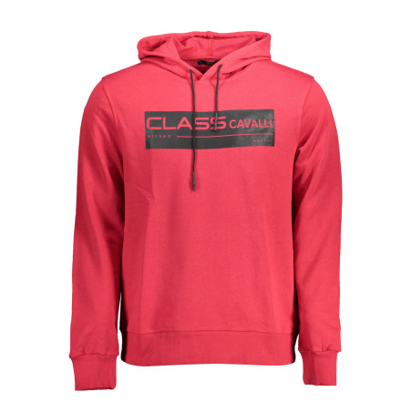 CAVALLI CLASS SWEATSHIRT WITHOUT ZIP MAN RED