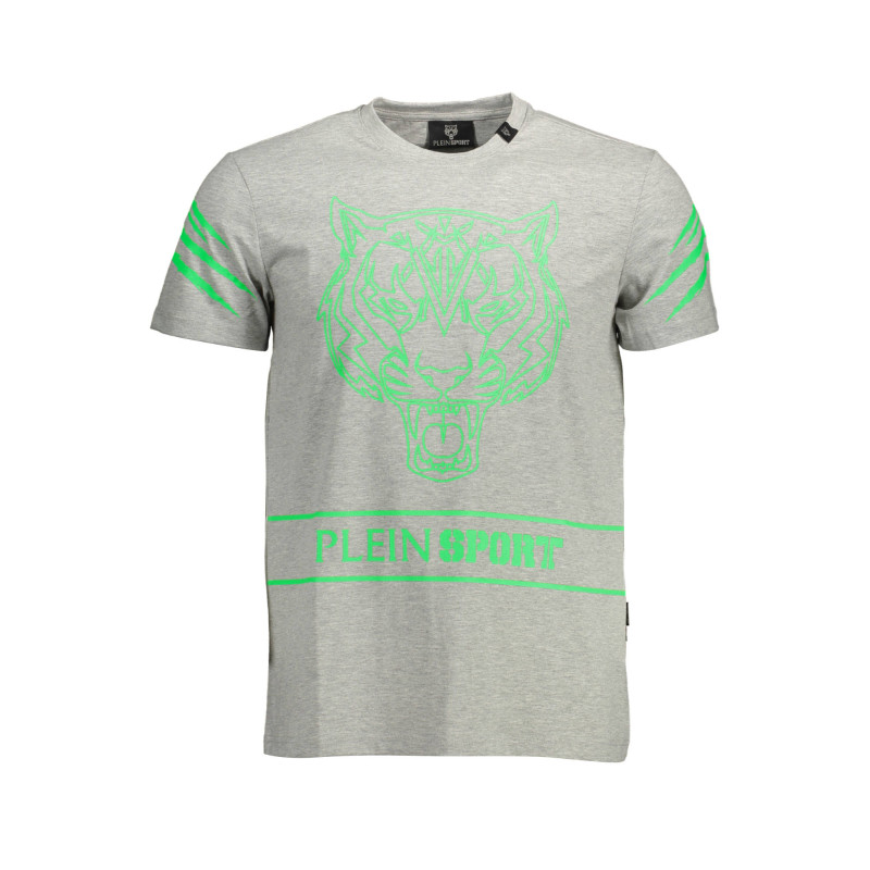 PLEIN SPORT MEN&39S SHORT SLEEVE T-SHIRT GRAY