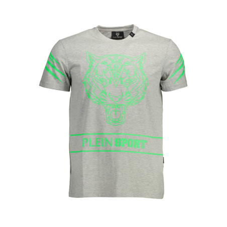 PLEIN SPORT T-SHIRT MANICHE CORTE UOMO GRIGIO