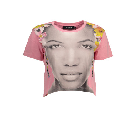 DESIGUAL WOMEN&39S SHORT SLEEVE T-SHIRT PINK