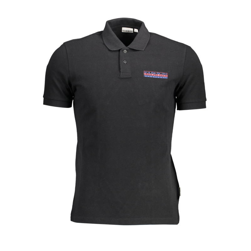 NAPAPIJRI POLO SHORT SLEEVE MAN BLACK