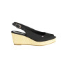 TOMMY HILFIGER BLACK WOMAN SANDAL SHOES