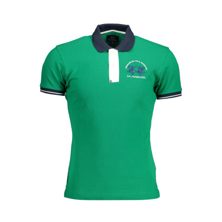 LA MARTINA POLO SHORT SLEEVE MAN GREEN