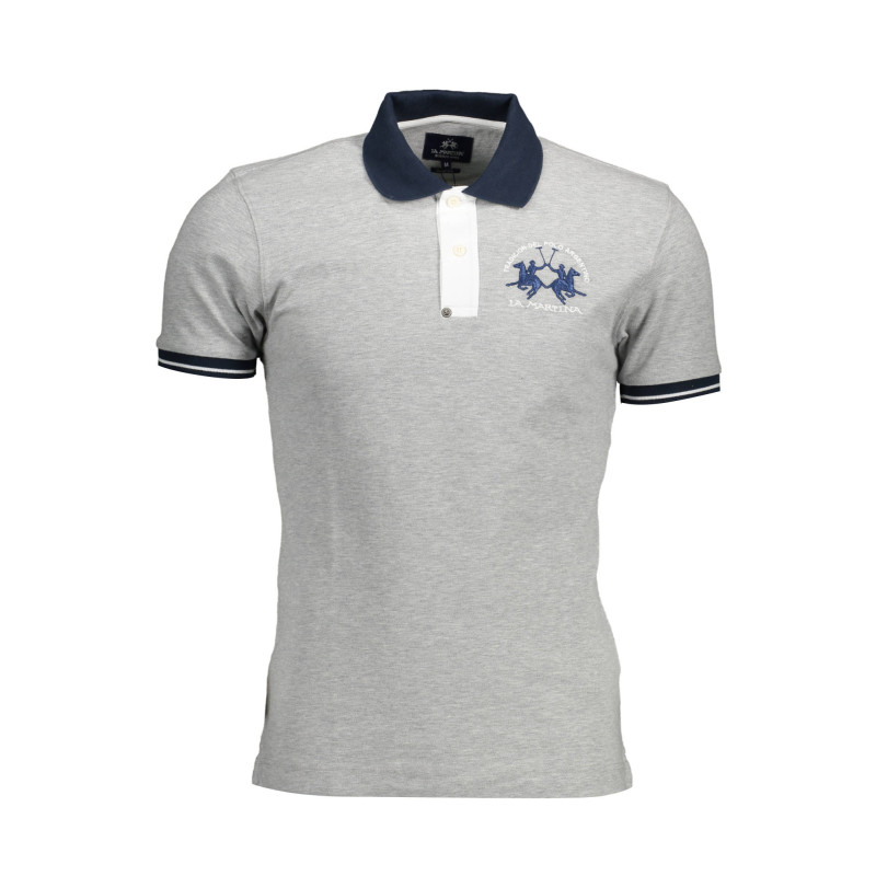 LA MARTINA POLO SHORT SLEEVE MAN GRAY