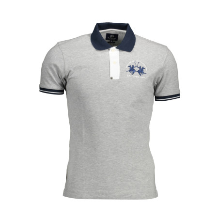 LA MARTINA POLO SHORT SLEEVE MAN GRAY