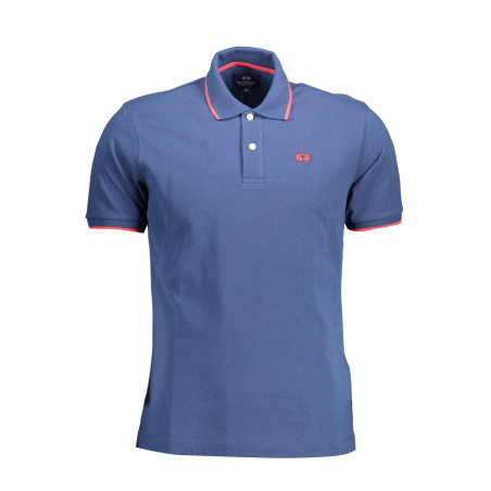 LA MARTINA POLO SHORT SLEEVE MAN BLUE