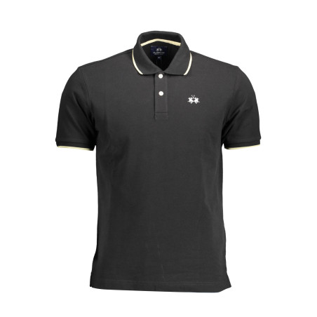 LA MARTINA POLO SHORT SLEEVE MAN BLACK