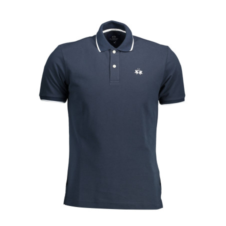 LA MARTINA POLO SHORT SLEEVE MAN BLUE