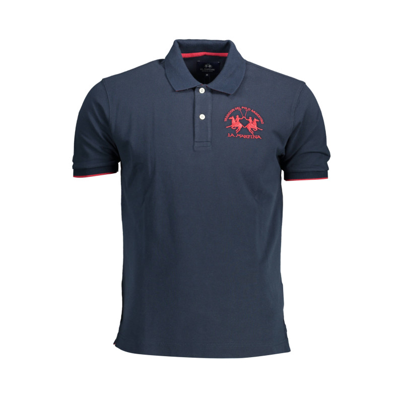 LA MARTINA POLO SHORT SLEEVE MAN BLUE