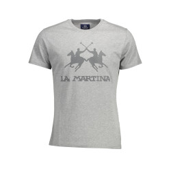 LA MARTINA T-SHIRT MANICHE CORTE UOMO GRIGIO