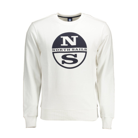 NORTH SAILS SWEATSHIRT WITHOUT ZIP MAN WHITE