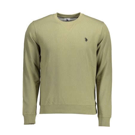 US POLO SWEATSHIRT WITHOUT ZIP MAN GREEN