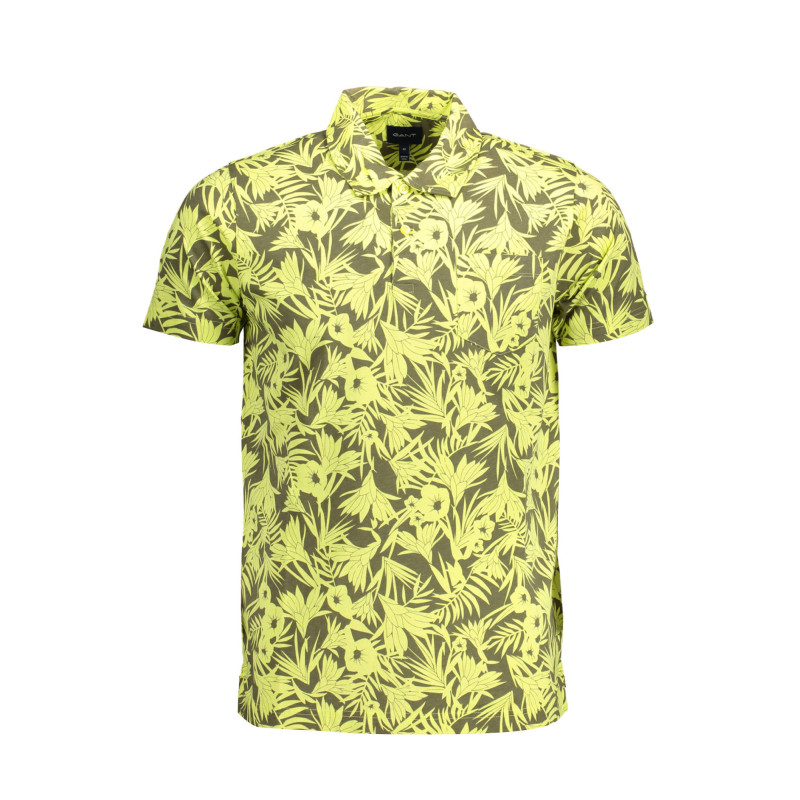 GANT MEN&39S SHORT SLEEVE YELLOW POLO SHIRT