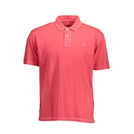 GANT MEN&39S PINK SHORT SLEEVE POLO SHIRT