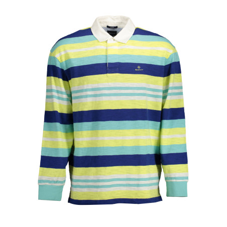 GANT MEN&39S YELLOW LONG SLEEVE POLO SHIRT