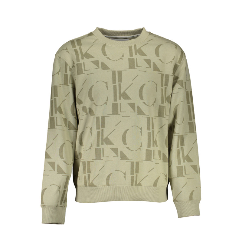 CALVIN KLEIN SWEATSHIRT WITHOUT ZIP MAN GREEN