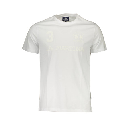 LA MARTINA WHITE MEN&39S SHORT SLEEVE T-SHIRT