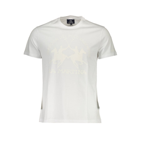 LA MARTINA WHITE MEN&39S SHORT SLEEVE T-SHIRT