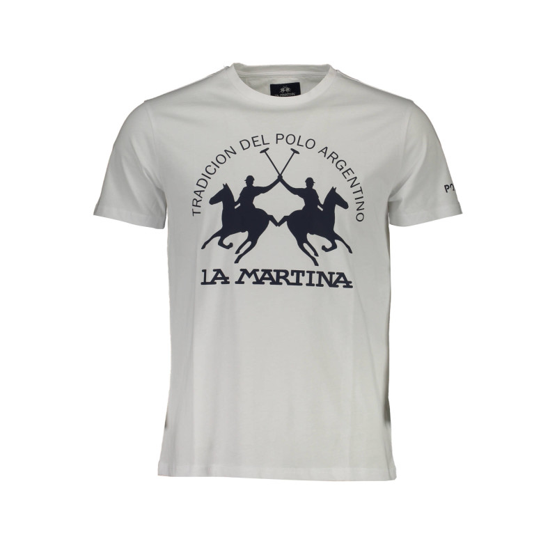 LA MARTINA WHITE MEN&39S SHORT SLEEVE T-SHIRT