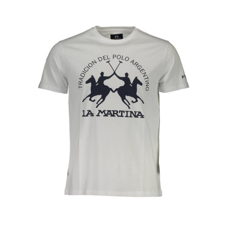 LA MARTINA WHITE MEN&39S SHORT SLEEVE T-SHIRT