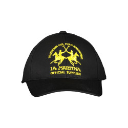 LA MARTINA BLACK MAN HAT