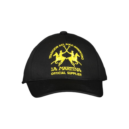 LA MARTINA BLACK MAN HAT