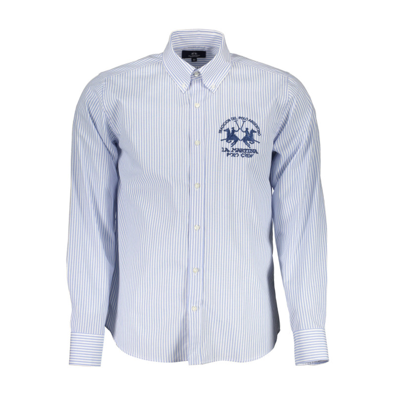 LA MARTINA MEN&39S LONG SLEEVE SHIRT BLUE