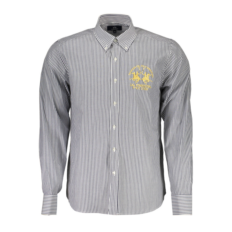 LA MARTINA MEN&39S BLUE LONG SLEEVE SHIRT