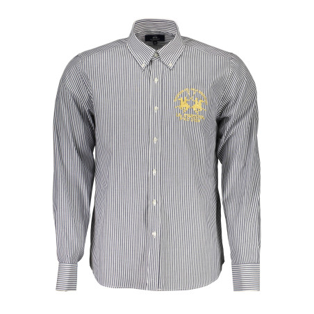 LA MARTINA MEN&39S BLUE LONG SLEEVE SHIRT