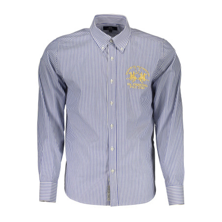 LA MARTINA MEN&39S BLUE LONG SLEEVE SHIRT