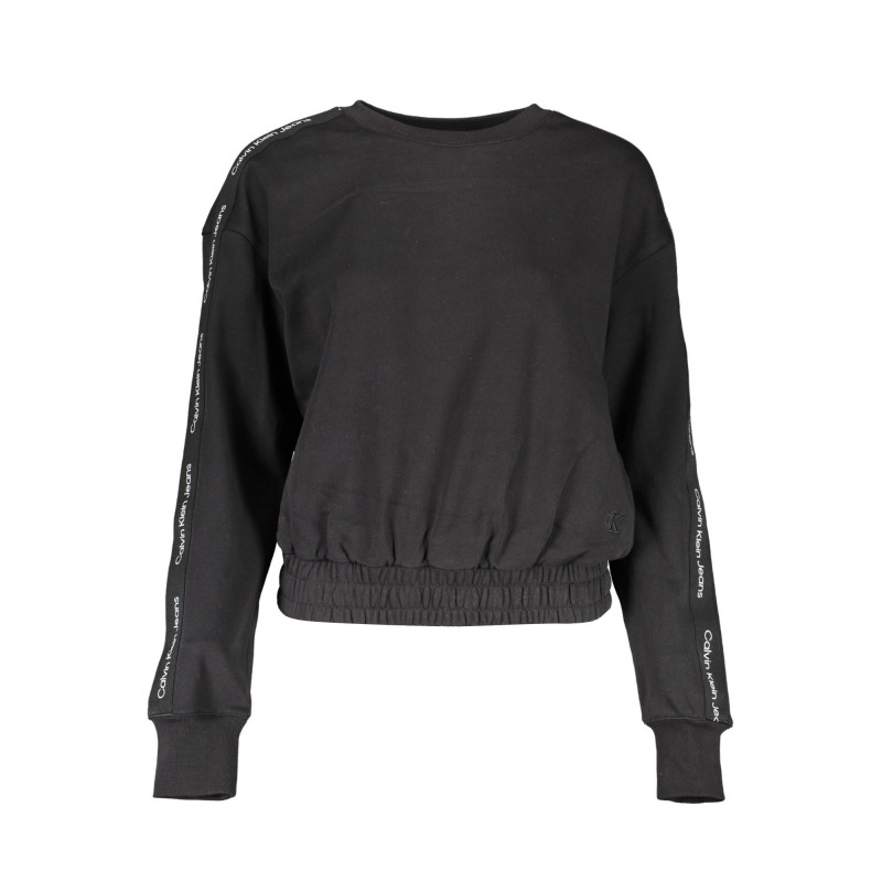 CALVIN KLEIN SWEATSHIRT WITHOUT ZIP WOMAN BLACK