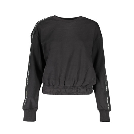 CALVIN KLEIN SWEATSHIRT WITHOUT ZIP WOMAN BLACK