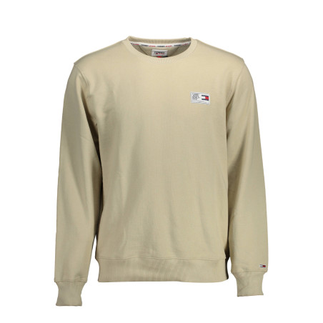 TOMMY HILFIGER FELPA SENZA ZIP UOMO BEIGE