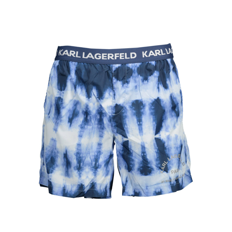 KARL LAGERFELD BEACHWEAR SWIMSUIT PARTS UNDER MAN BLUE