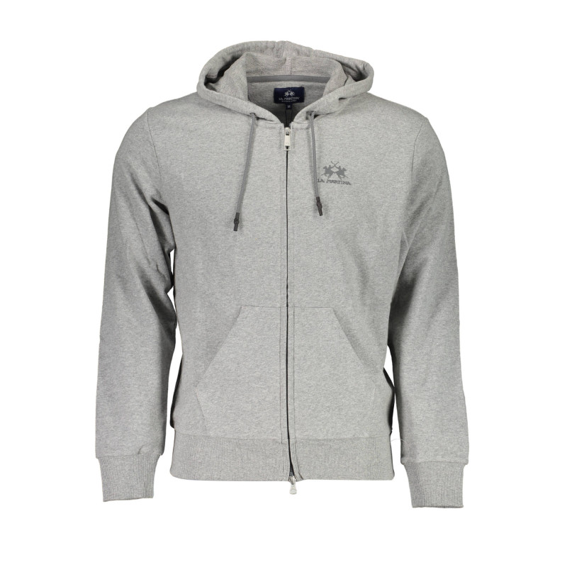 LA MARTINA SWEATSHIRT WITH ZIP MAN GRAY