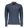 LA MARTINA LONG SLEEVE POLO SHIRT MAN BLUE