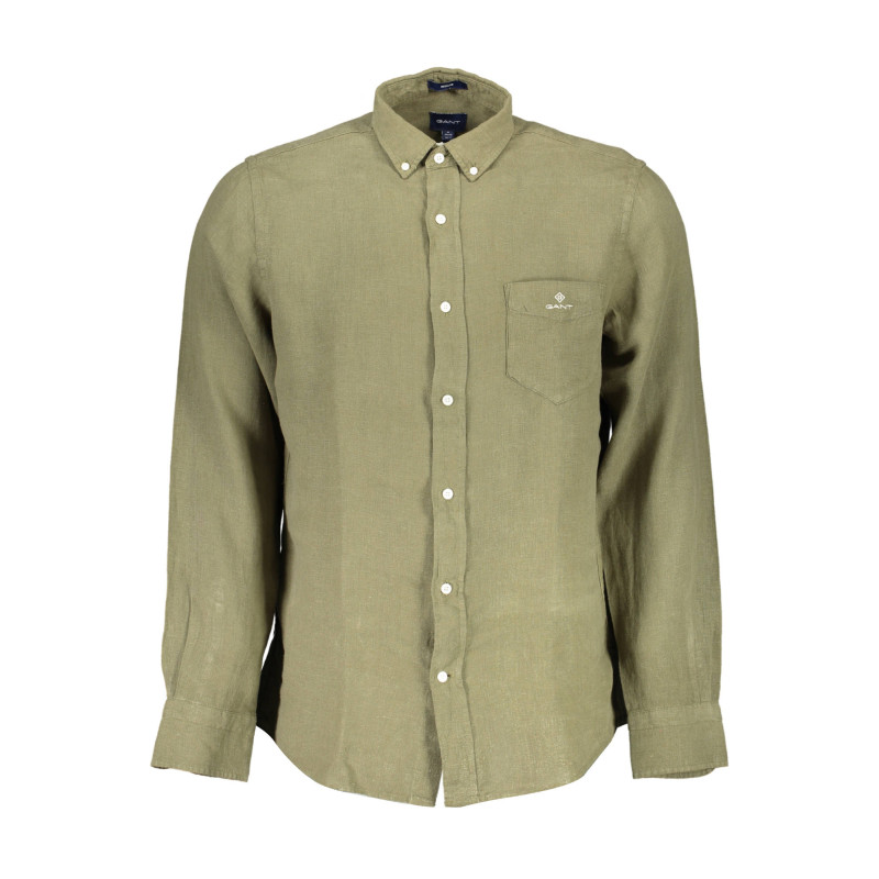 GANT MEN&39S GREEN LONG SLEEVE SHIRT