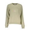 CALVIN KLEIN SWEATSHIRT WITHOUT ZIP WOMAN GREEN