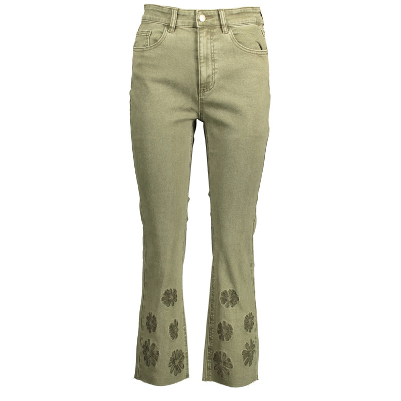 DESIGUAL JEANS DENIM WOMAN GREEN