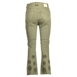 DESIGUAL JEANS DENIM WOMAN GREEN