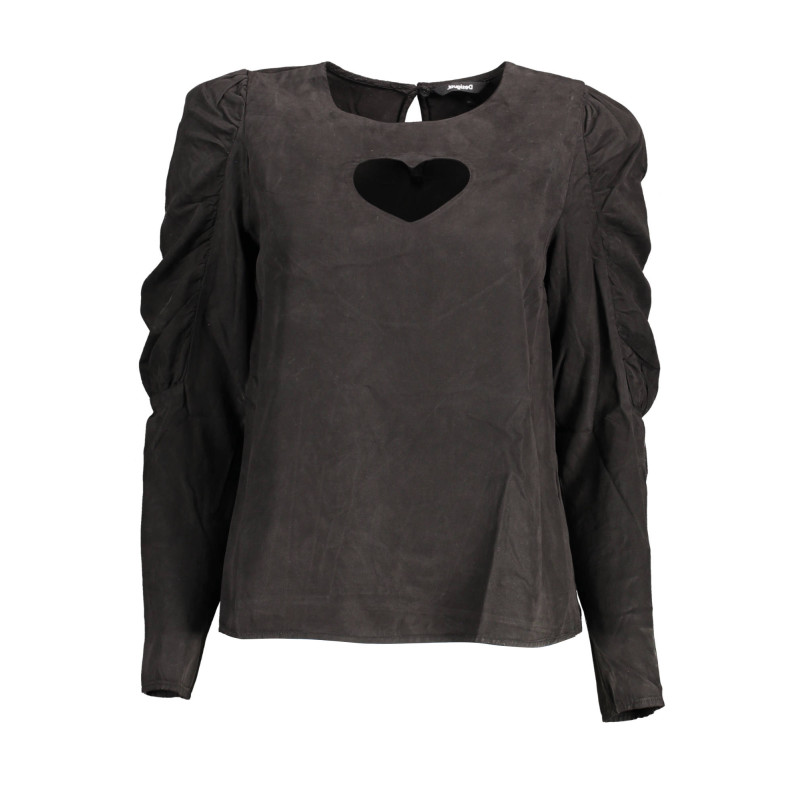 DESIGUAL CAMICIA MANICHE LUNGHE DONNA NERO