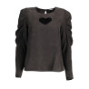 DESIGUAL CAMICIA MANICHE LUNGHE DONNA NERO